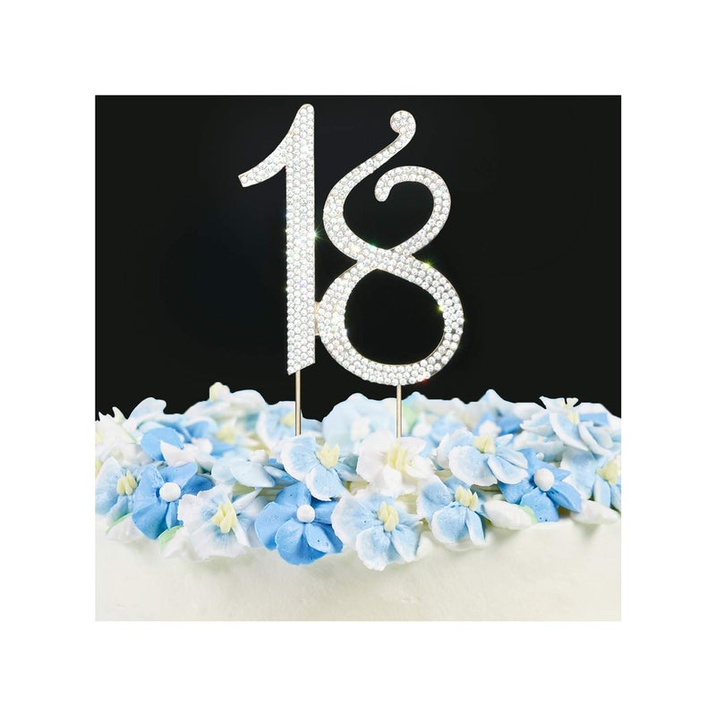 Scotamalone18 Cake Topper Premium Bling Rhinestone Diamond Gems - Image 1